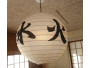 Rispapirlampe med 5 japanske tegn